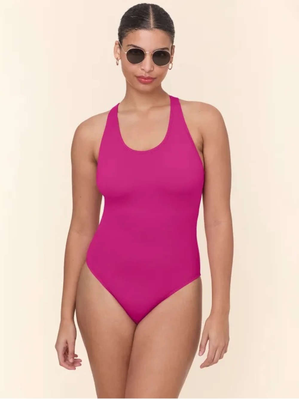 Andie the tulum pink one piece swimsuit size large